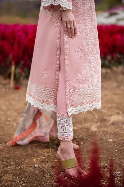 The Secret Garden by Mushq Stitched 3 Piece Embroidered Lawn Suit MQ24SG D-1A ROSEWOOD- Summer Collection