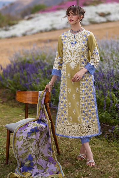 The Secret Garden by Mushq Stitched 3 Piece Embroidered Lawn Suit MQ24SG D-4A MYSTICAL FERN - Summer Collection