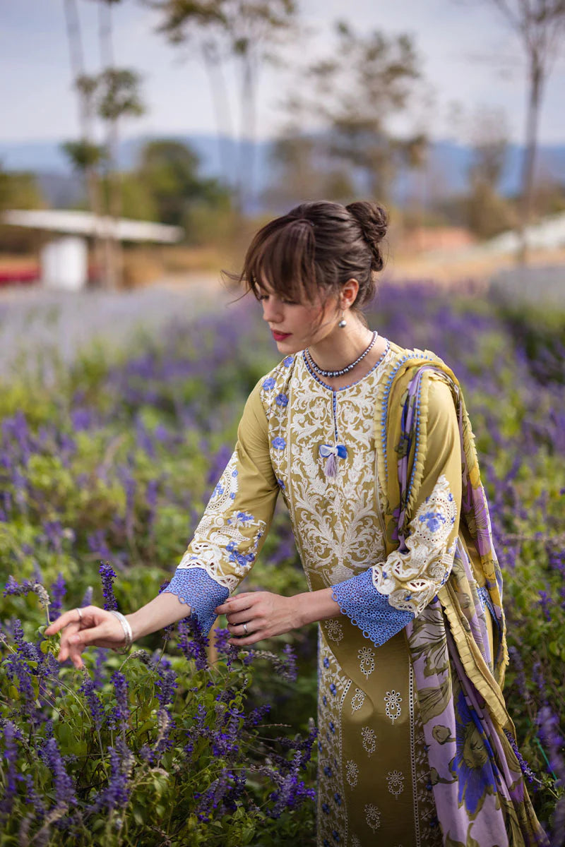 The Secret Garden by Mushq Stitched 3 Piece Embroidered Lawn Suit MQ24SG D-4A MYSTICAL FERN - Summer Collection