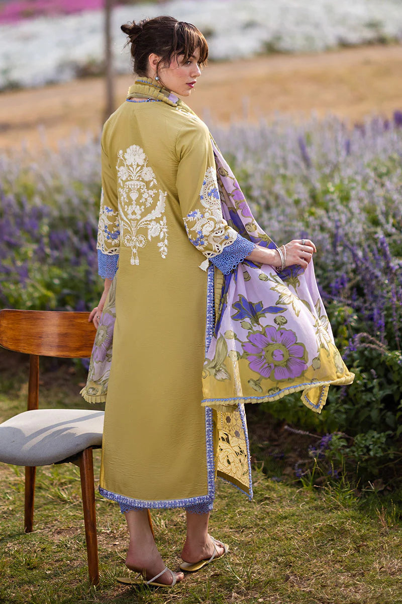 The Secret Garden by Mushq Stitched 3 Piece Embroidered Lawn Suit MQ24SG D-4A MYSTICAL FERN - Summer Collection