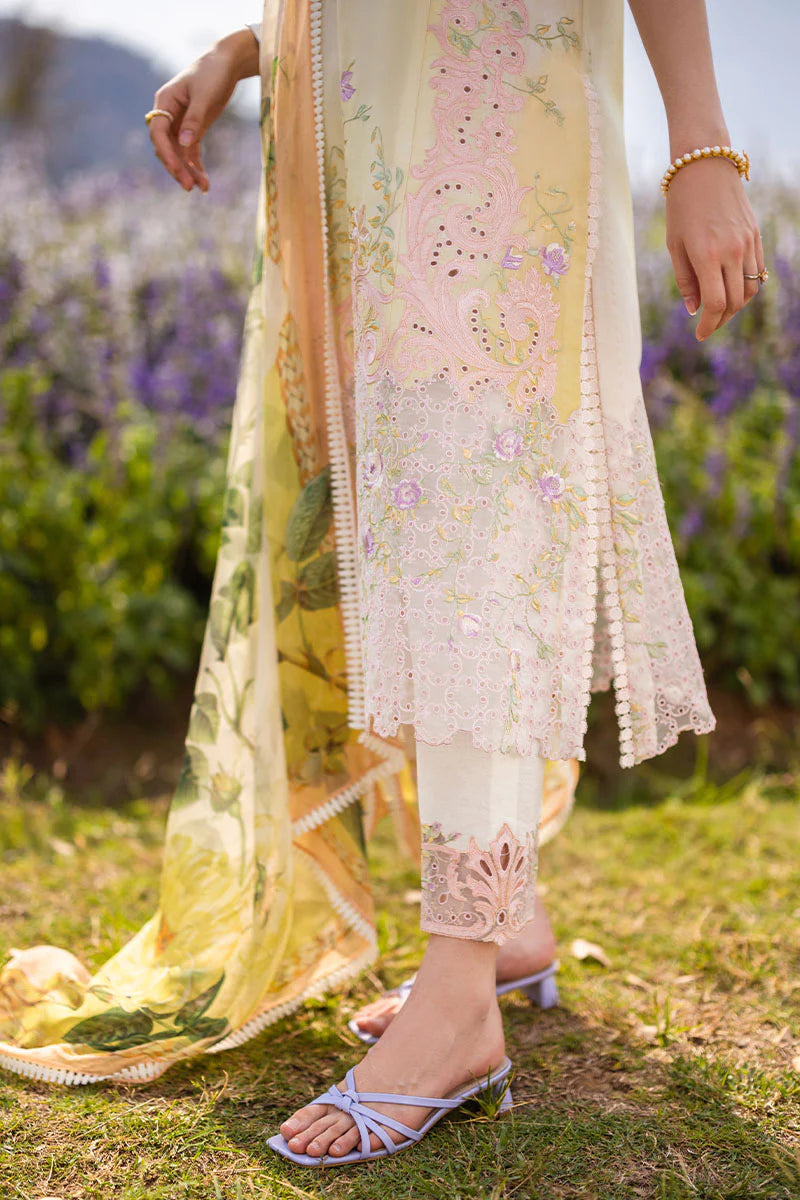 The Secret Garden by Mushq Stitched 3 Piece Embroidered Lawn Suit MQ24SG D-5B SERENITY - Summer Collection