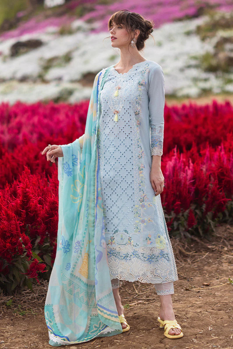 The Secret Garden by Mushq Stitched 3 Piece Embroidered Lawn Suit MQ24SG D-6A NIXIE - Summer Collection