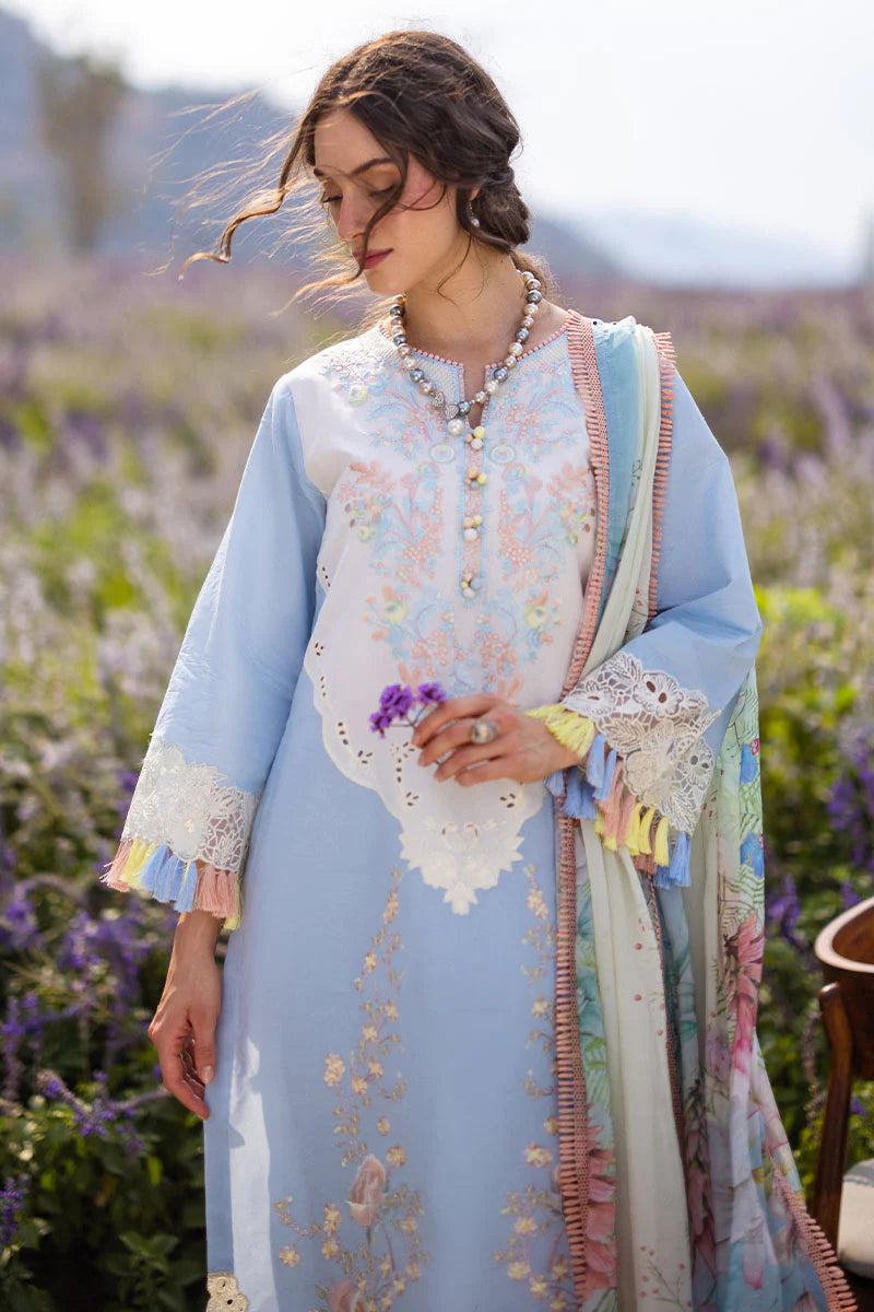 The Secret Garden by Mushq Stitched 3 Piece Embroidered Lawn Suit MQ24SG D-7A SOLARA - Summer Collection