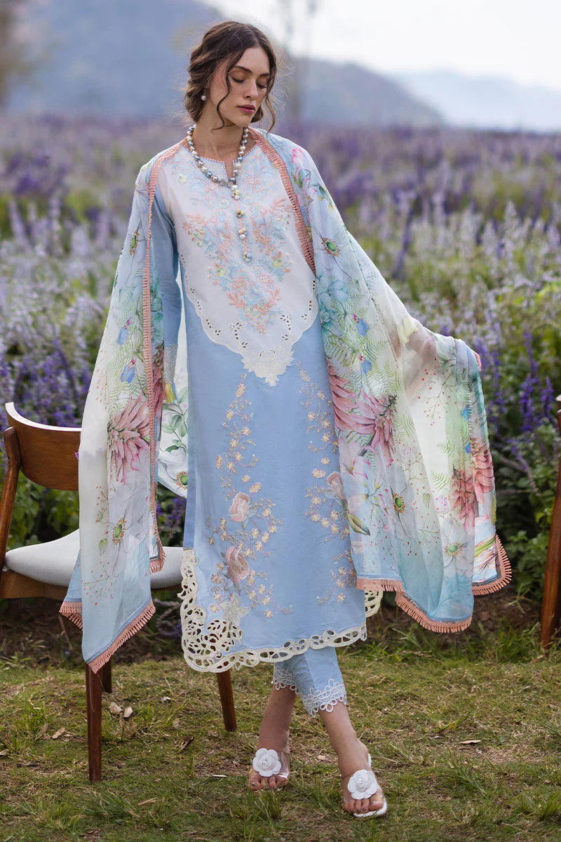 The Secret Garden by Mushq Stitched 3 Piece Embroidered Lawn Suit MQ24SG D-7A SOLARA - Summer Collection