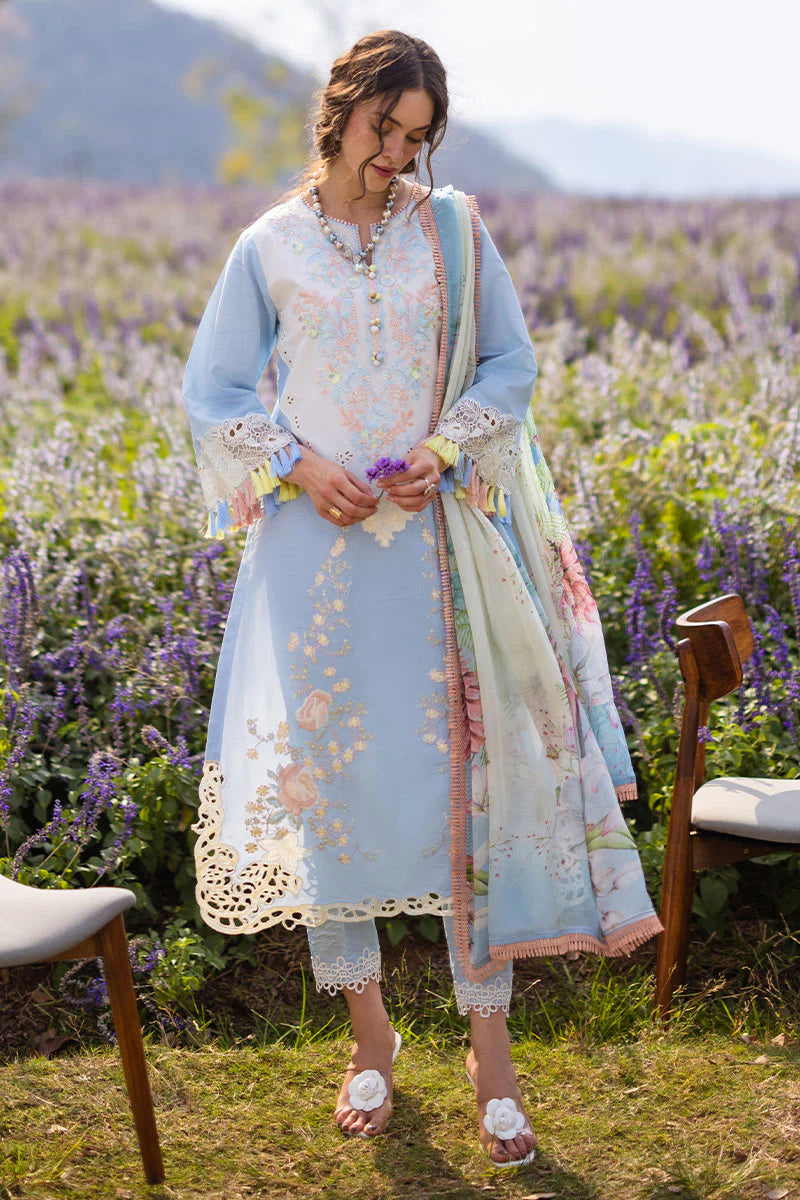 The Secret Garden by Mushq Stitched 3 Piece Embroidered Lawn Suit MQ24SG D-7A SOLARA - Summer Collection