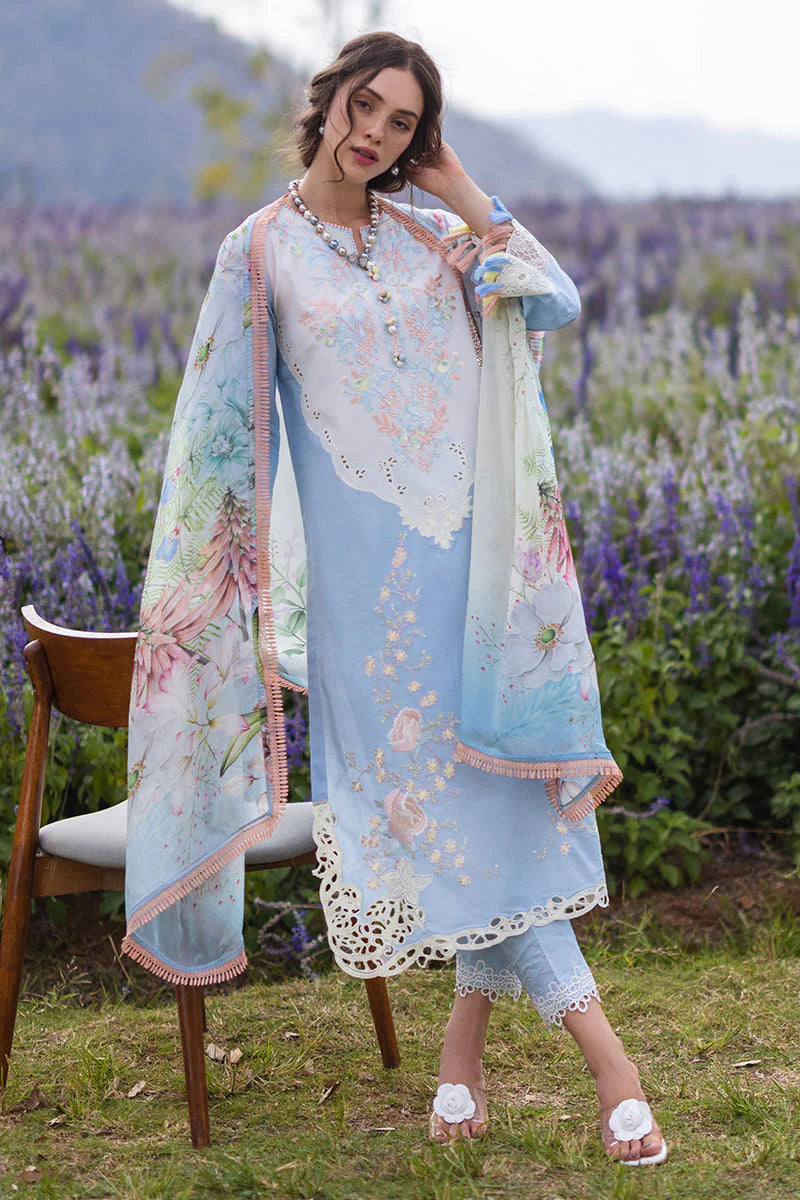 The Secret Garden by Mushq Stitched 3 Piece Embroidered Lawn Suit MQ24SG D-7A SOLARA - Summer Collection