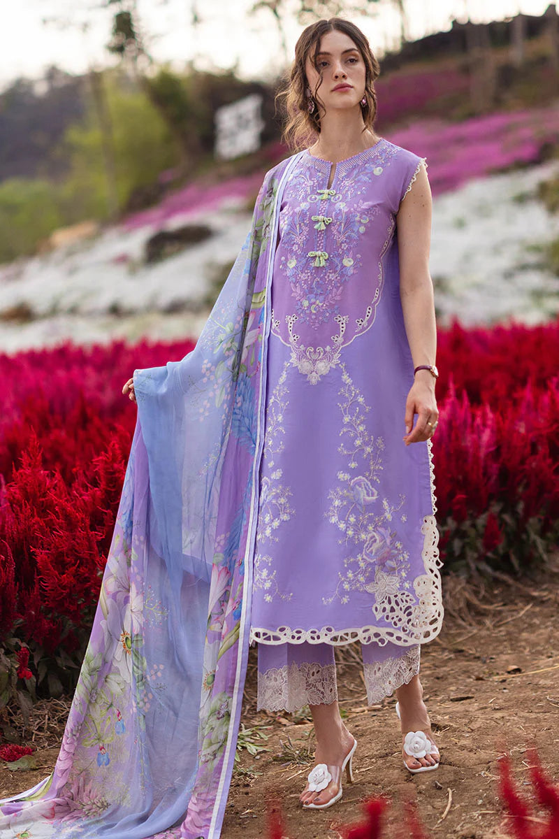 The Secret Garden by Mushq Stitched 3 Piece Embroidered Lawn Suit MQ24SG D-7B NOVELLA - Summer Collection