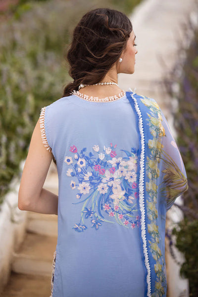 The Secret Garden by Mushq Stitched 3 Piece Embroidered Lawn Suit MQ24SG D-8A MYOSOTIS - Summer Collection