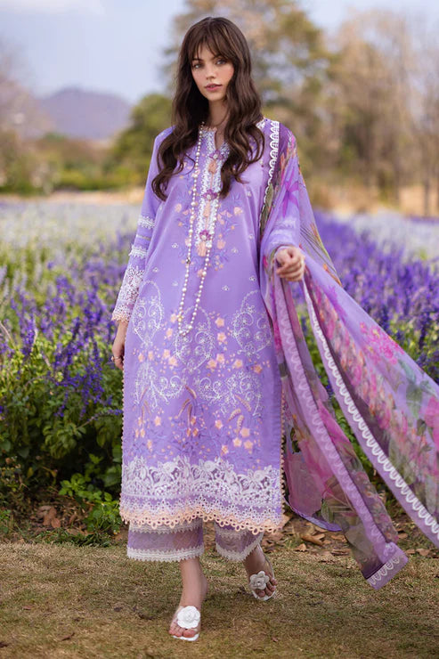 The Secret Garden by Mushq Stitched 3 Piece Embroidered Lawn Suit MQ24SG D-8B Zyra - Summer Collection