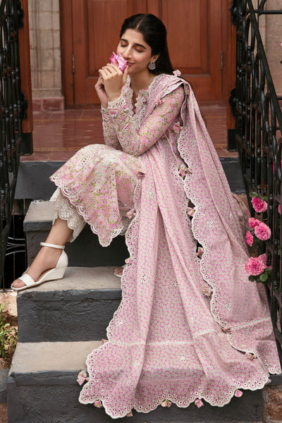 Zaha By Khadijah Shah Stitched 3 Pc Embroidered Lawn Suit - ZF23-04-Leyla - Festive Collection D & M COLLECTION AND NIZAMI JEWELRY