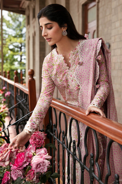 Zaha By Khadijah Shah Stitched 3 Pc Embroidered Lawn Suit - ZF23-04-Leyla - Festive Collection D & M COLLECTION AND NIZAMI JEWELRY