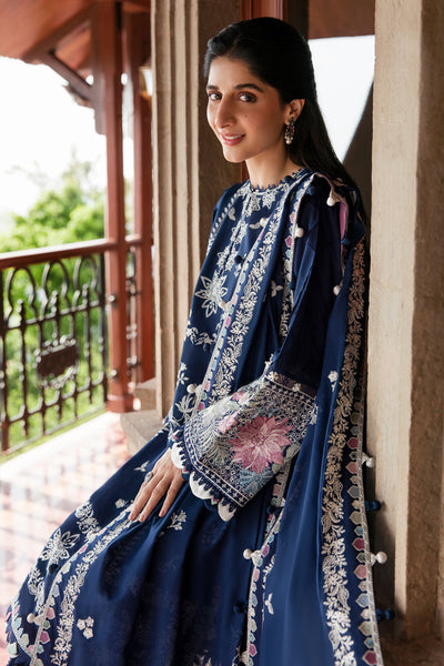 Zaha By Khadijah Shah Unstitched 3 Piece Embroidered Lawn Suit - ZF23-03-Serra - Festive Collection D & M COLLECTION AND NIZAMI JEWELRY