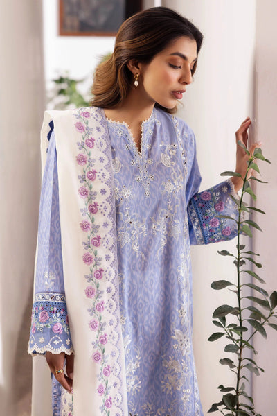 Zaha By Khadijah Shah Stitched 3 Piece Embroidered Lawn Suit ZKS24F ZL24-15 B NARINA - Festive Collection