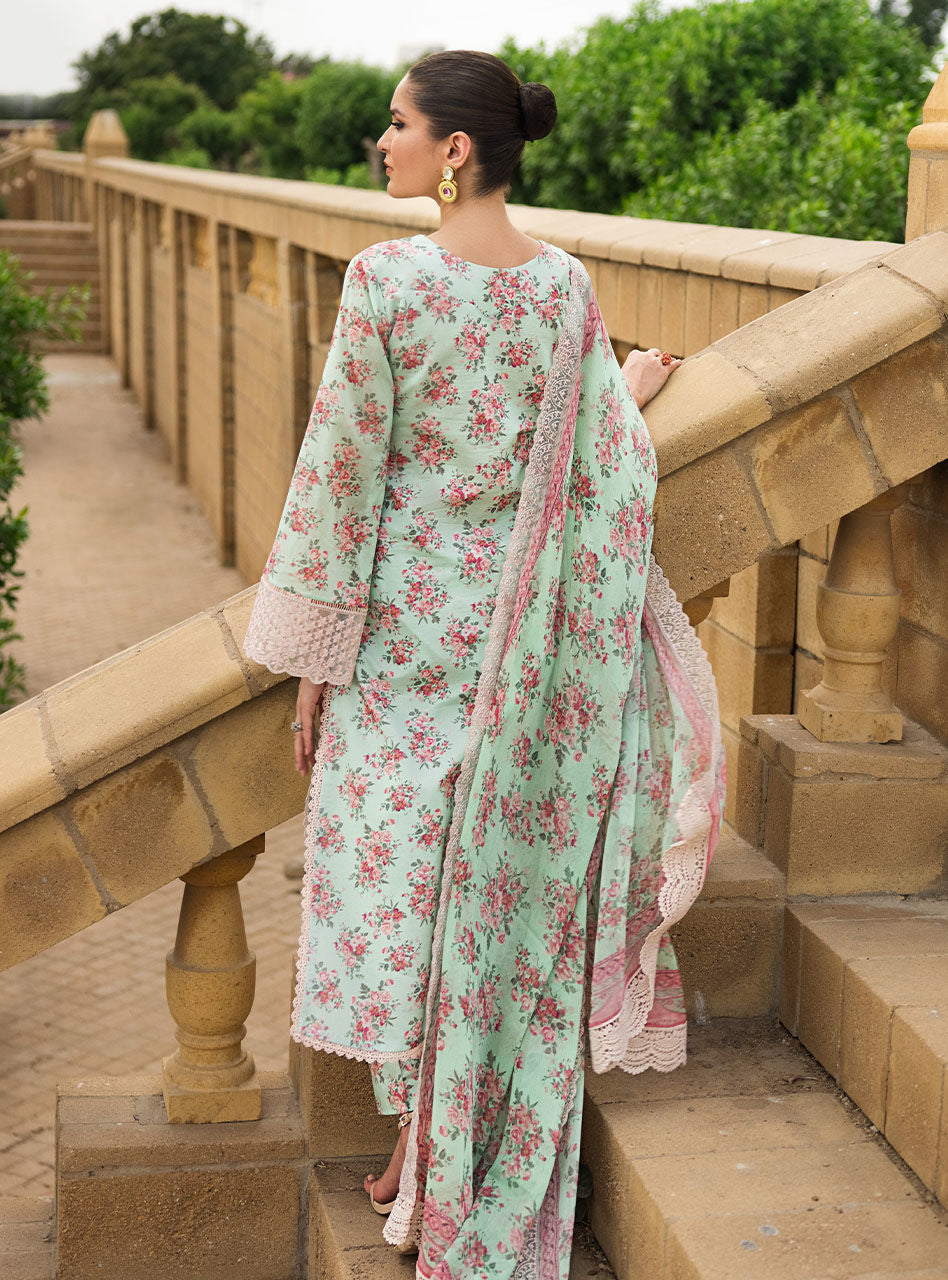 Zainab Chottani Stitched 3 Piece Embroidered Lawn Suits AABROO-6A - Summer Collection D & M COLLECTION AND NIZAMI JEWELRY