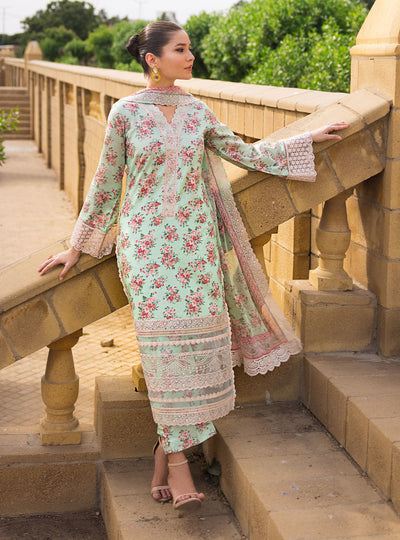 Zainab Chottani Stitched 3 Piece Embroidered Lawn Suits AABROO-6A - Summer Collection D & M COLLECTION AND NIZAMI JEWELRY