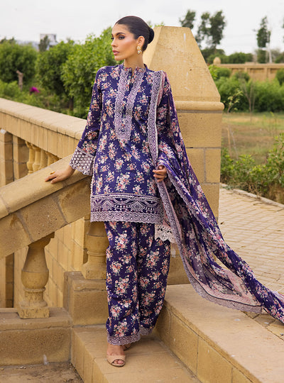 Zainab Chottani Stitched 3 Piece Embroidered Lawn Suits AABROO-6B - Summer Collection D & M COLLECTION AND NIZAMI JEWELRY