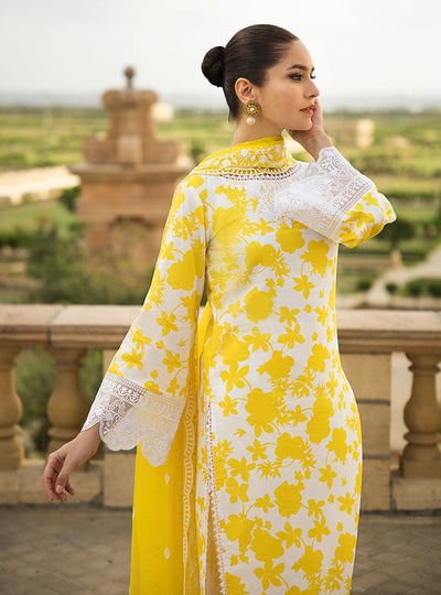 Zainab Chottani Stitched 3 Piece Embroidered Lawn Suits CHAMPA-8B - Summer Collection D & M COLLECTION AND NIZAMI JEWELRY