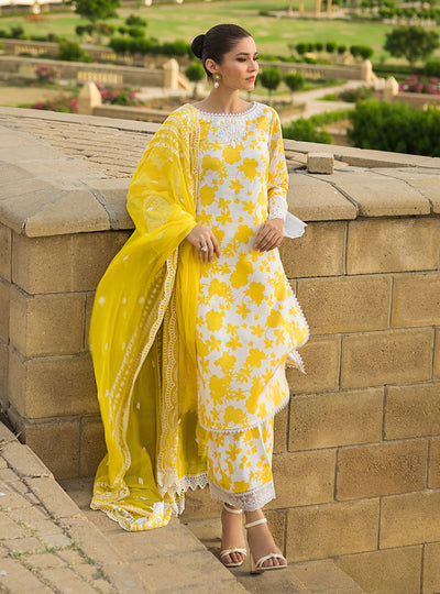 Zainab Chottani Stitched 3 Piece Embroidered Lawn Suits CHAMPA-8B - Summer Collection D & M COLLECTION AND NIZAMI JEWELRY