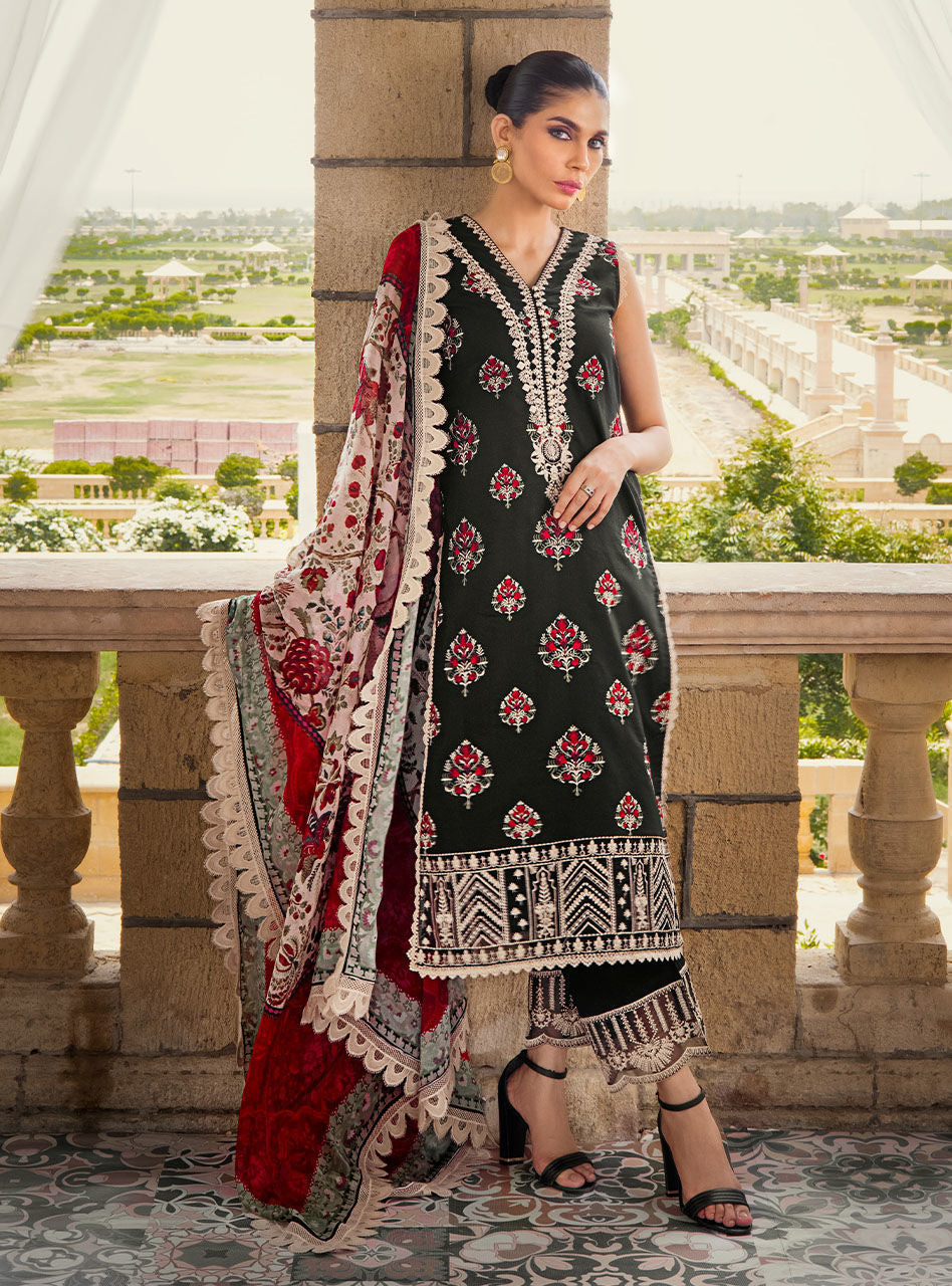 Zainab Chottani Stitched 3 Piece Embroidered Lawn Suits SADABAHAR-9A - Summer Collection D & M COLLECTION AND NIZAMI JEWELRY