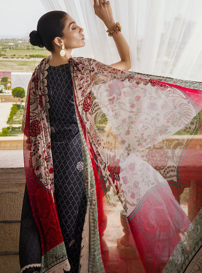 Zainab Chottani Stitched 3 Piece Embroidered Lawn Suits SADABAHAR-9A - Summer Collection D & M COLLECTION AND NIZAMI JEWELRY