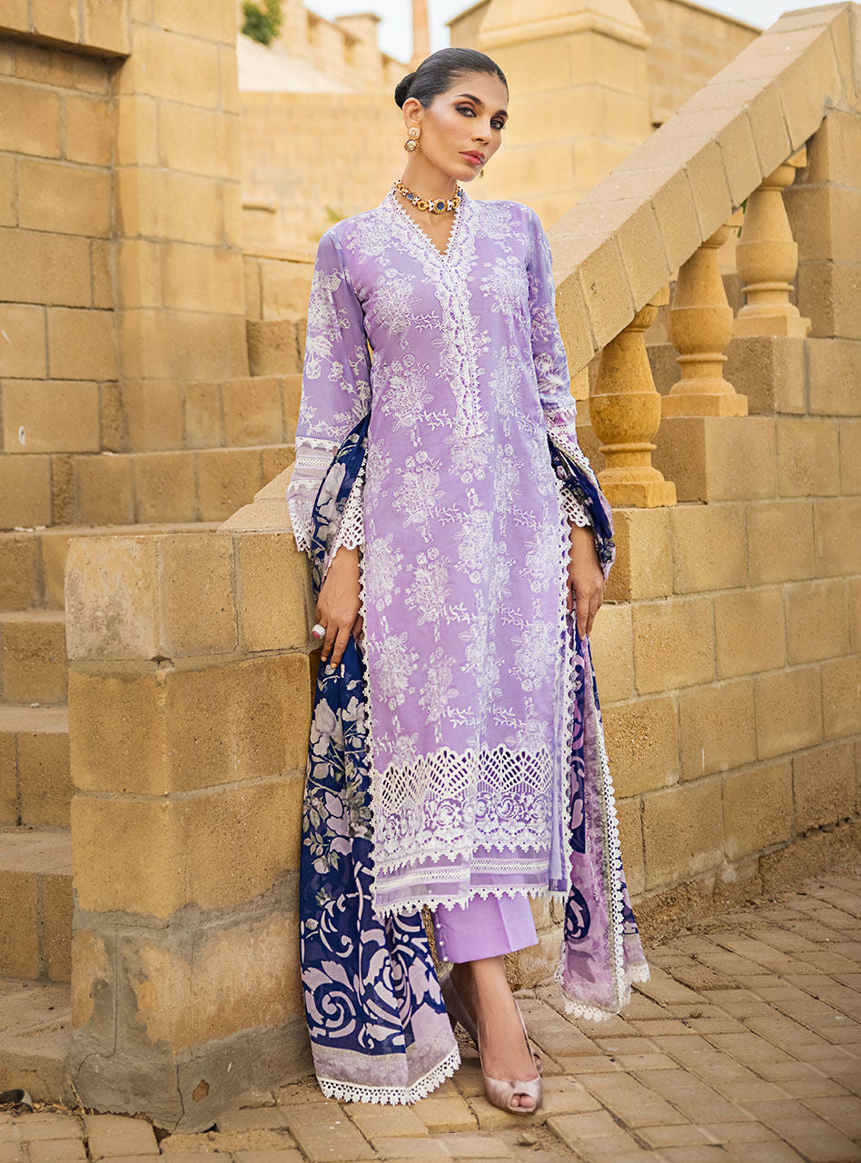 Zainab Chottani Stitched 3 Piece Embroidered Lawn Suits SEHER-1B - Summer Collection D & M COLLECTION AND NIZAMI JEWELRY