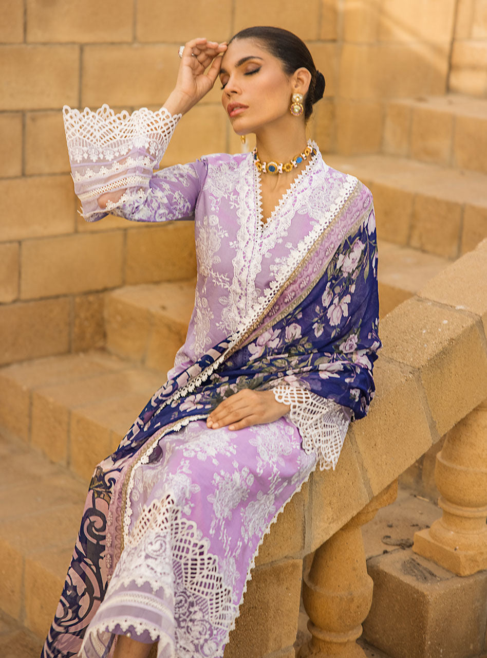 Zainab Chottani Stitched 3 Piece Embroidered Lawn Suits SEHER-1B - Summer Collection D & M COLLECTION AND NIZAMI JEWELRY