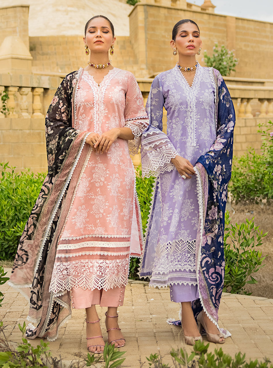 Zainab Chottani Stitched 3 Piece Embroidered Lawn Suits SEHER-1B - Summer Collection D & M COLLECTION AND NIZAMI JEWELRY