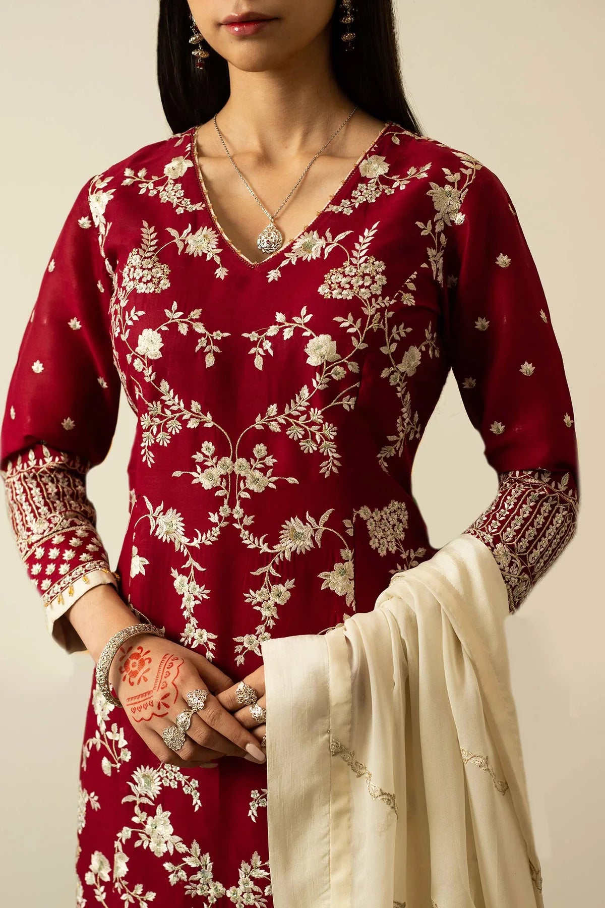 Zara Shahjahan Unstitched 3 Piece Embroidered Suit ZEL23-V2-D10 - Summer Collection D & M COLLECTION AND NIZAMI JEWELRY