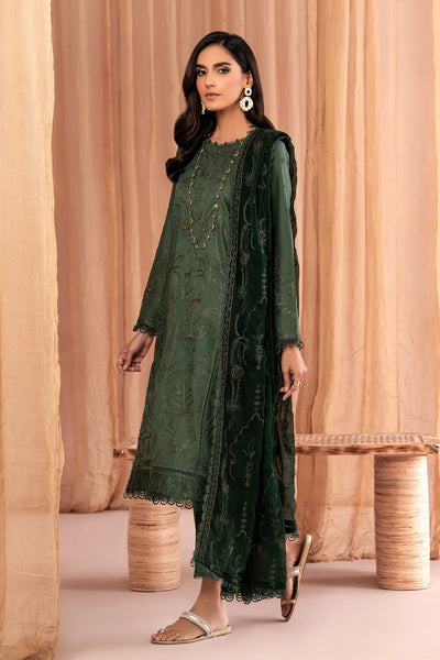 Zarif Unstitched 3 Piece Embroidered Lawn Suit ZEA-01 GRECIA - Eid Collection D & M COLLECTION AND NIZAMI JEWELRY