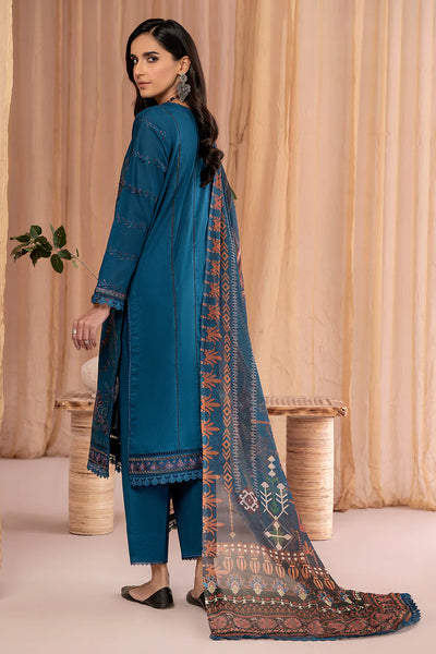 Zarif Unstitched 3 Piece Embroidered Lawn Suit ZEA-04 KIARA - Eid Collection D & M COLLECTION AND NIZAMI JEWELRY