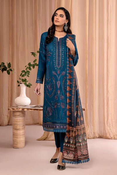 Zarif Unstitched 3 Piece Embroidered Lawn Suit ZEA-04 KIARA - Eid Collection D & M COLLECTION AND NIZAMI JEWELRY