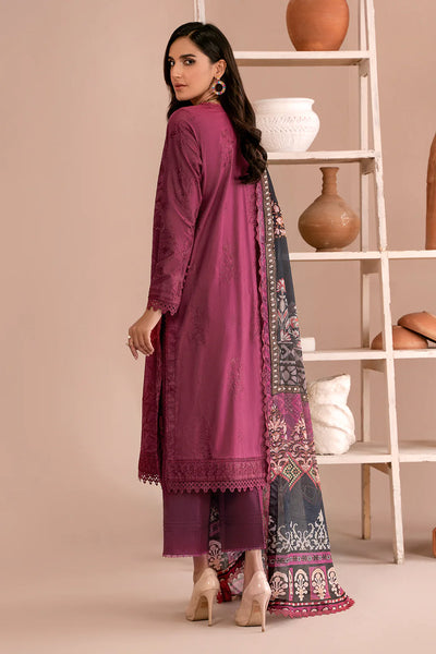 Zarif Unstitched 3 Piece Embroidered Lawn Suit ZEA-06 CARLA - Eid Collection D & M COLLECTION AND NIZAMI JEWELRY