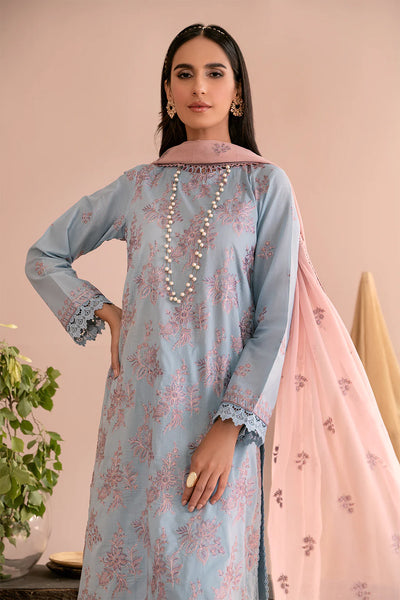 Zarif Unstitched 3 Piece Embroidered Lawn Suit ZEA-07 HAILEY - Eid Collection D & M COLLECTION AND NIZAMI JEWELRY