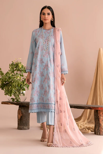 Zarif Unstitched 3 Piece Embroidered Lawn Suit ZEA-07 HAILEY - Eid Collection D & M COLLECTION AND NIZAMI JEWELRY