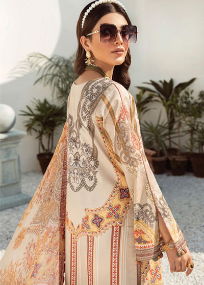 Gulaal Stitched 3 Piece Embroidered Lawn Suit GL22L-1 DUNE (12) - Summer Collection