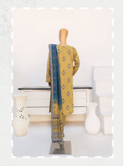 HZ Textiles Stitched 3 Piece Digital Printed Cotton Suit - PMC-09 - Summer Collection