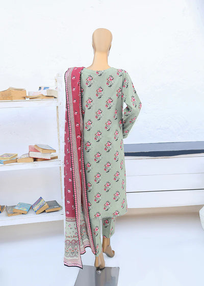 HZ Textiles Stitched 3 Piece Digital Printed Cotton Suit - PMC-11 - Summer Collection