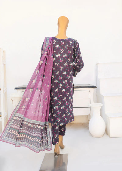 HZ Textiles Stitched 3 Piece Digital Printed Cotton Suit - PMC-15 - Summer Collection