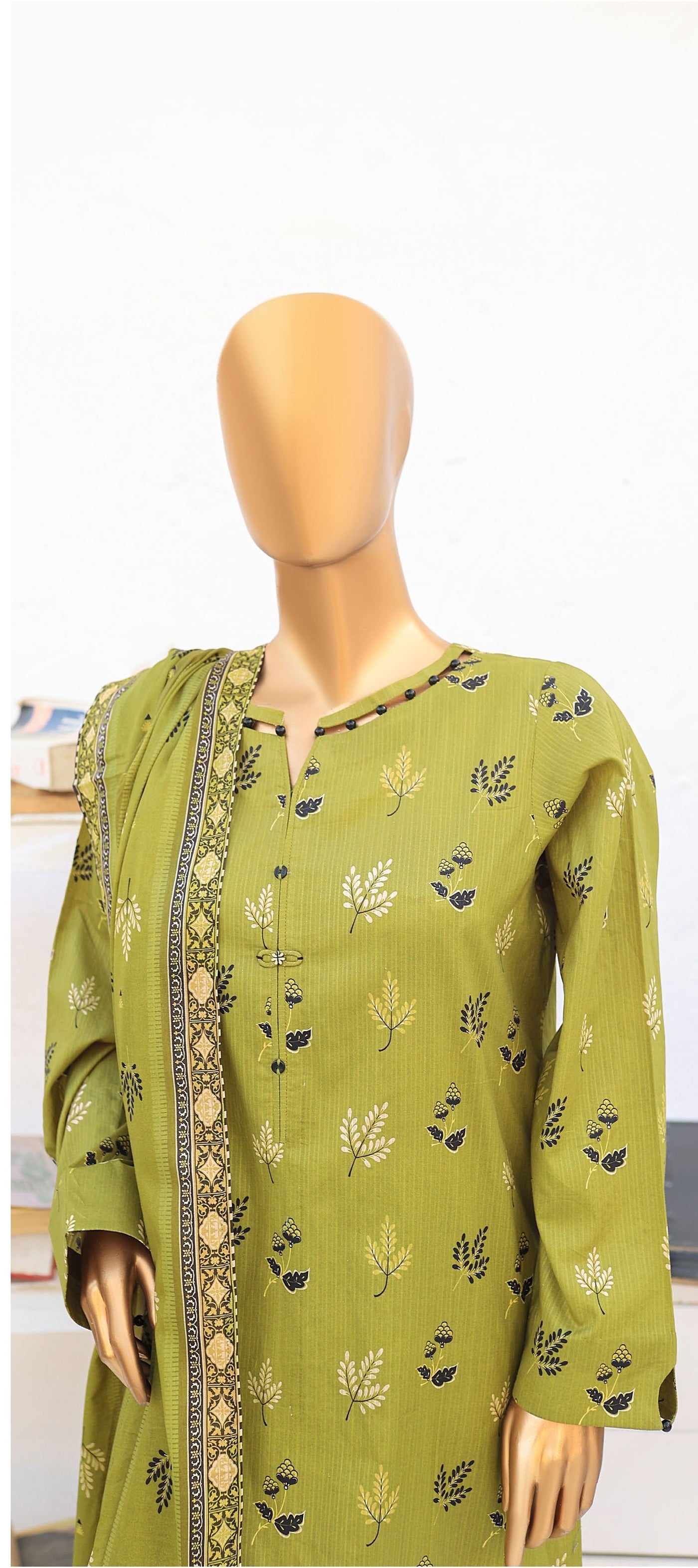 HZ Textiles Stitched 3 Piece Digital Printed Cotton Suit - PMC-19 - Summer Collection