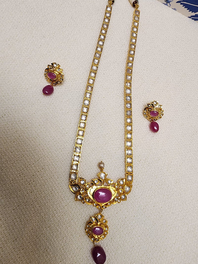 Made on 6 Carat Gold - Real Ruby and Pokhraj S-82