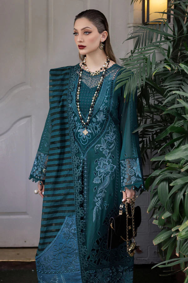 Mademoiselle By Nureh Stitched 3 Piece Embroidered Swiss Voil Suit NU24MD NE-82 - Summer Collection