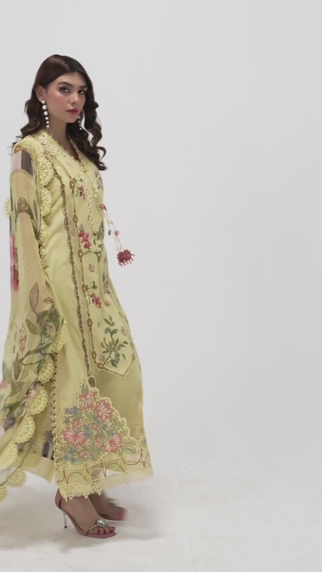 M.Prints By Maria B Unstitched 3 Piece Embroidered Lawn Suit - MPT-06-A - Summer Eid Collection