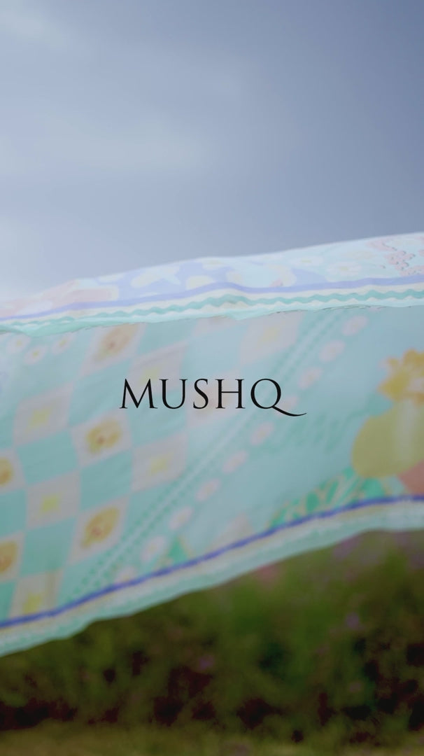 The Secret Garden by Mushq Stitched 3 Piece Embroidered Lawn Suit MQ24SG D-6A NIXIE - Summer Collection