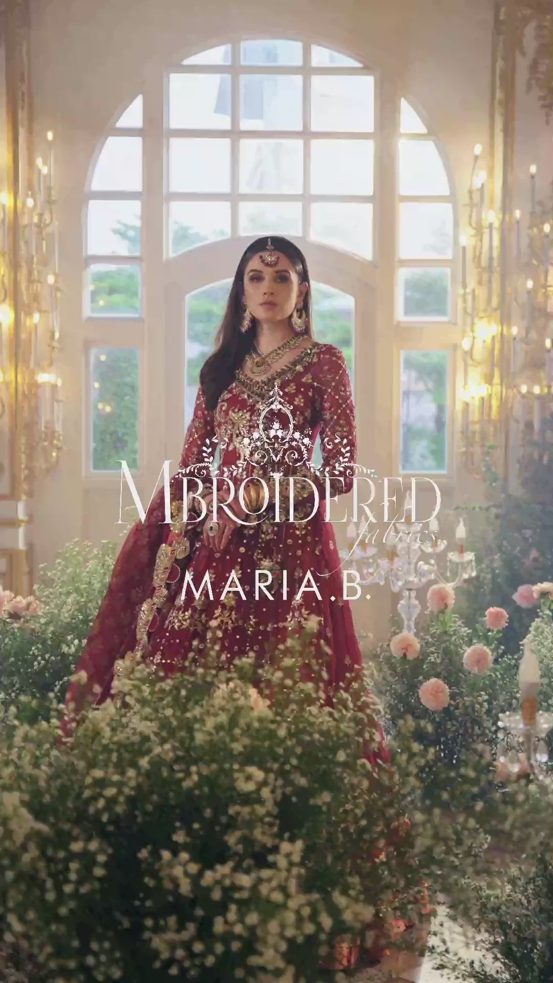 Mbroidered-By-Maria-B-Embroidered-Organza-Suits-Unstitched-4-Piece-MB23MW-D5-Maroon-Luxury-Collection