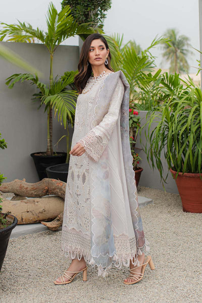 Qline by Qalamkar Stitched 3 Piece Embroidered Lawn Suit QLM24Q JK-08 AURELIA - Summer Collection