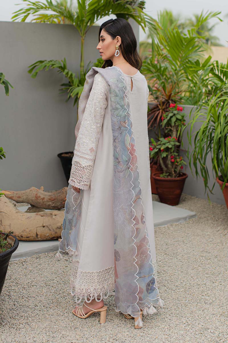 Qline by Qalamkar Stitched 3 Piece Embroidered Lawn Suit QLM24Q JK-08 AURELIA - Summer Collection