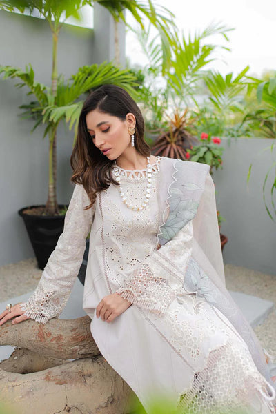 Qline by Qalamkar Stitched 3 Piece Embroidered Lawn Suit QLM24Q JK-08 AURELIA - Summer Collection