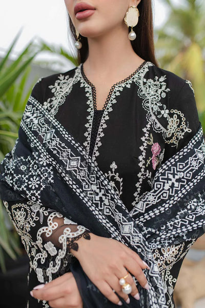 Qline by Qalamkar Stitched 3 Piece Embroidered Lawn Suit QLM24Q JK-09 EVADNE - Summer Collection