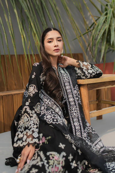 Qline by Qalamkar Stitched 3 Piece Embroidered Lawn Suit QLM24Q JK-09 EVADNE - Summer Collection