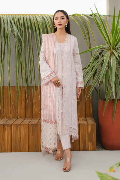 Qline by Qalamkar Stitched 3 Piece Embroidered Lawn Suit QLM24Q JK-11 NIEVE - Summer Collection